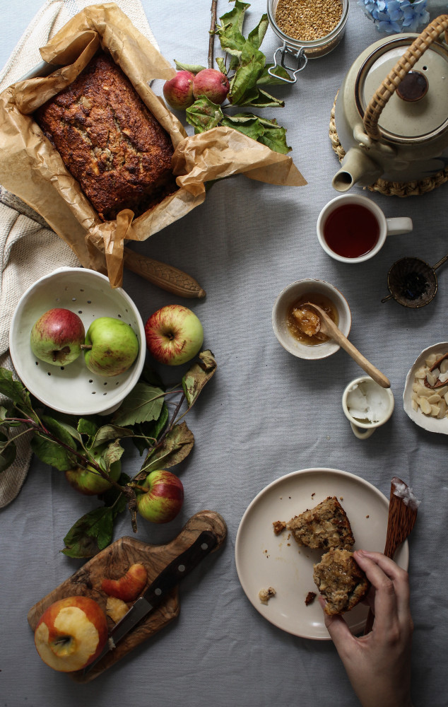 apple banana cake paleo-1-12