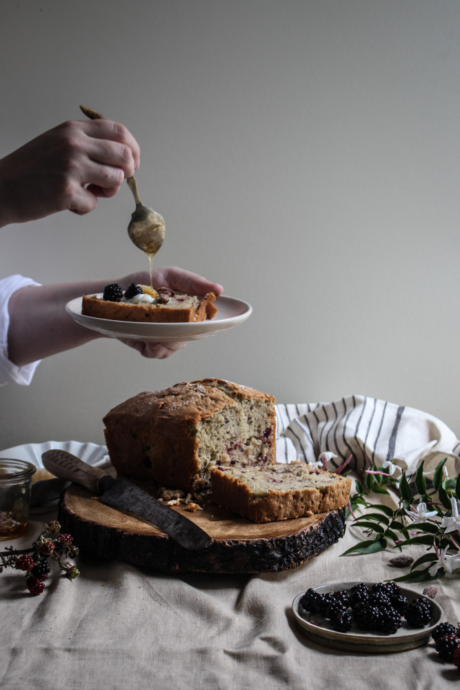 blackberry almnd cake with jasmin honey-1-9