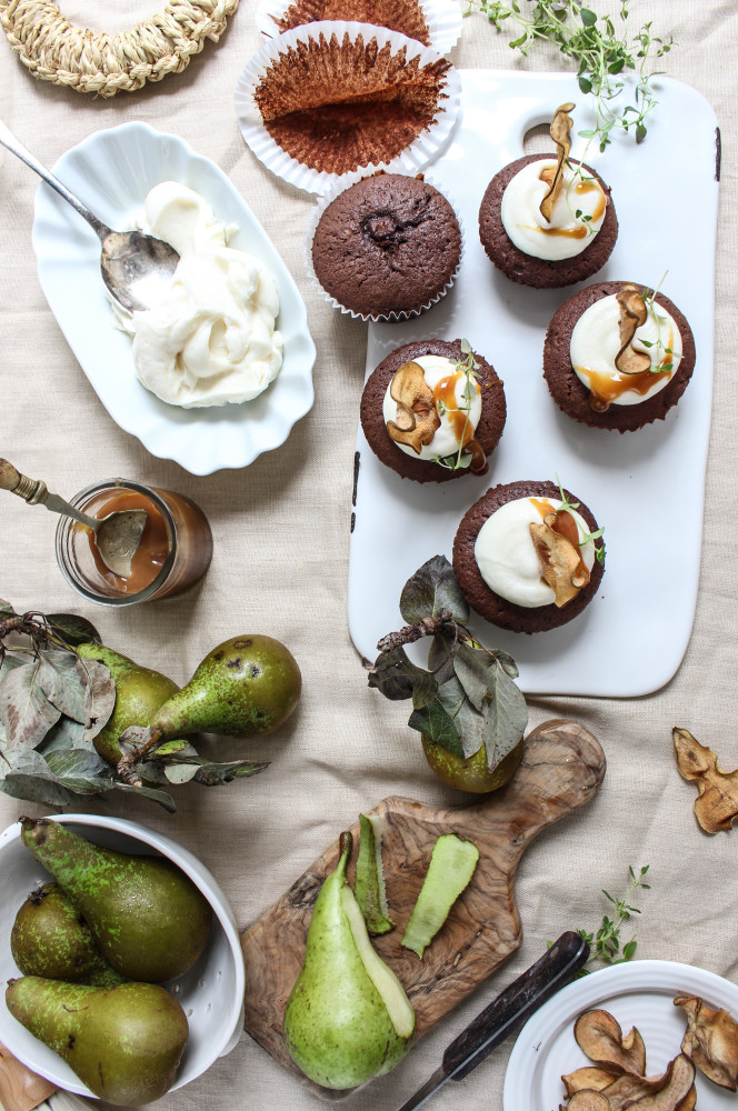 pear and chocolate cakes with mascapone and caramel-1-12