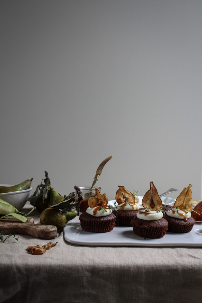 pear and chocolate cakes with mascapone and caramel-1-19