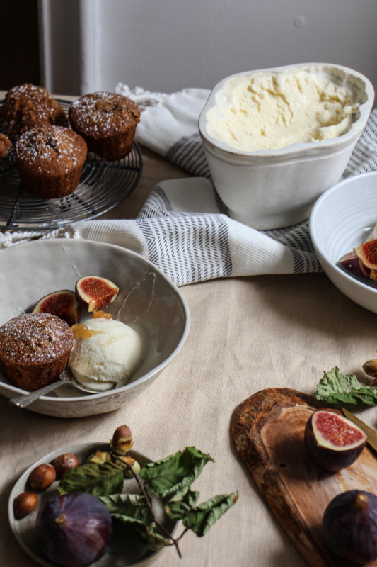 buckwheat hazelnut cakes ricotta icecream -1-15