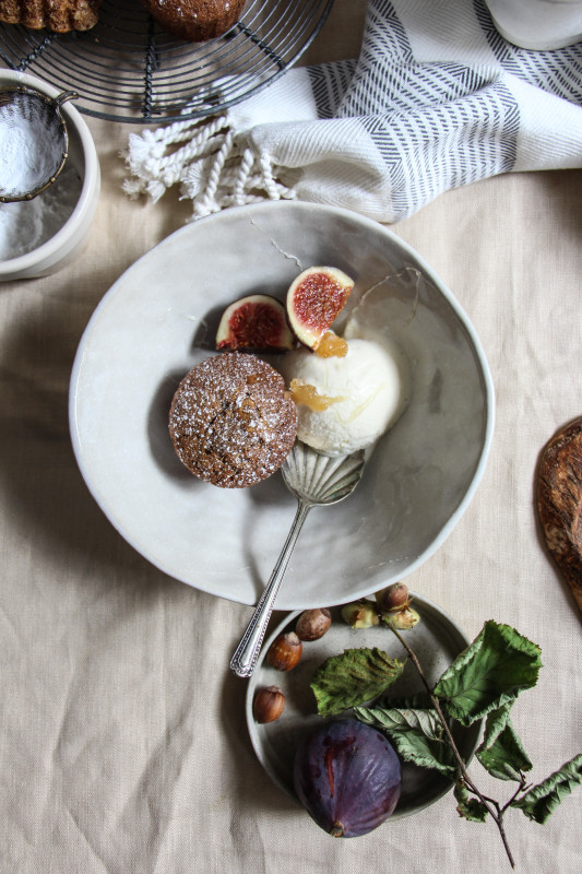 buckwheat hazelnut cakes ricotta icecream -1-19