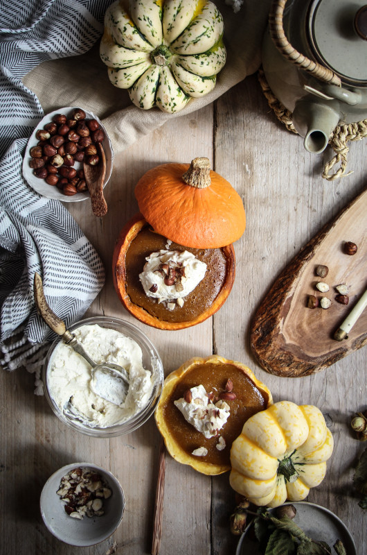 pumpkin pies baked inside squashes-1-18