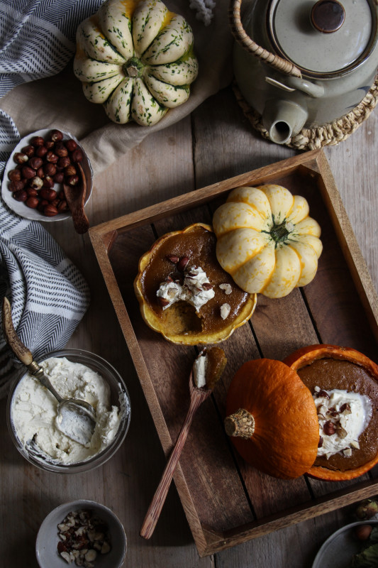 pumpkin pies baked inside squashes-1-26