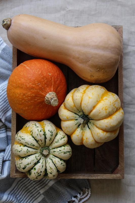 pumpkin pies baked inside squashes-1-2