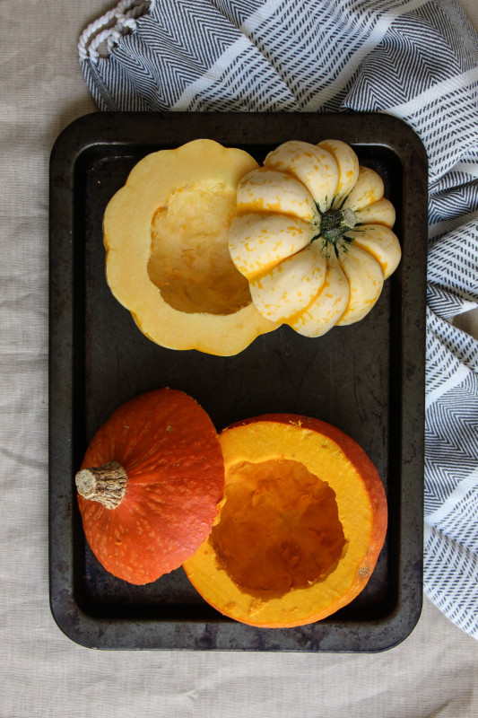 pumpkin pies baked inside squashes-1-5