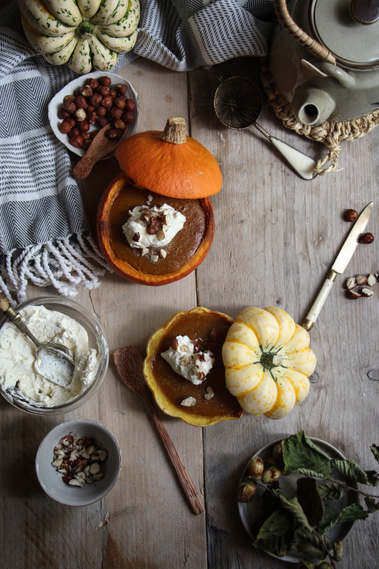 pumpkin pies baked inside squashes-1-8