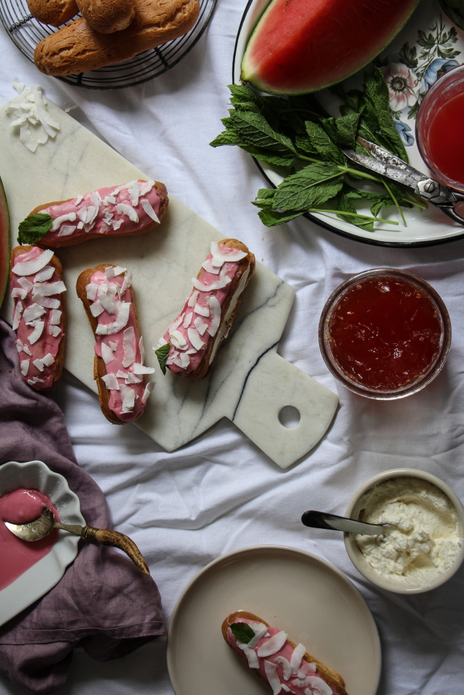 watermelon coconut eclairs-1-21