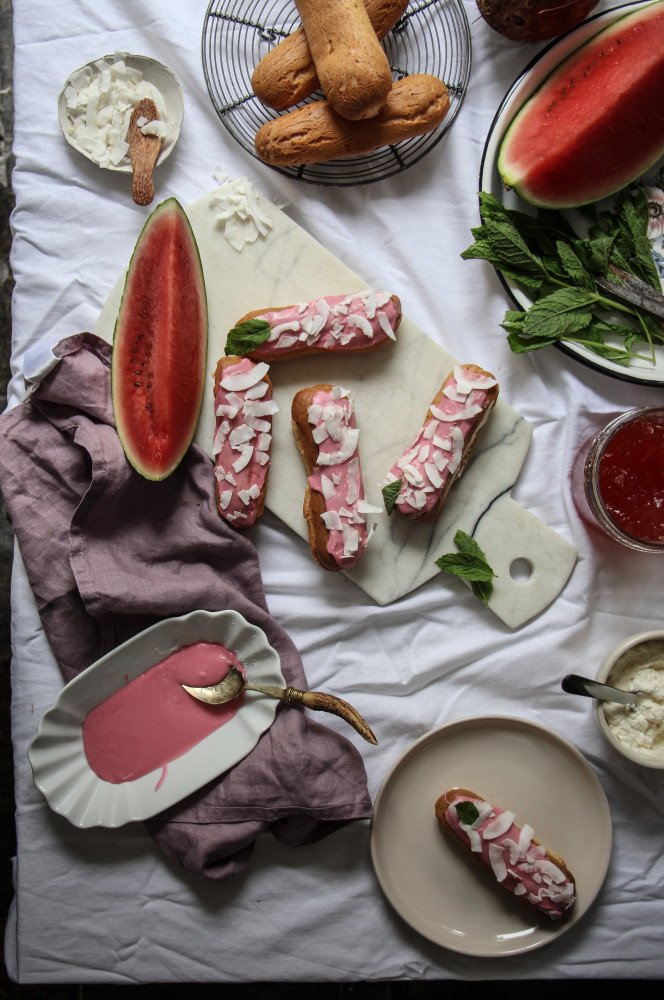 watermelon coconut eclairs-1-7