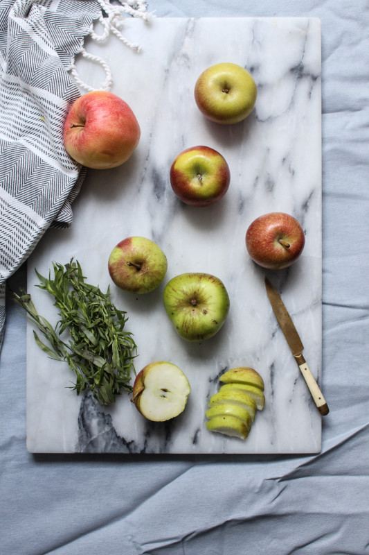 apple tarragon and brown sugar cinnamon custard doughnuts-1