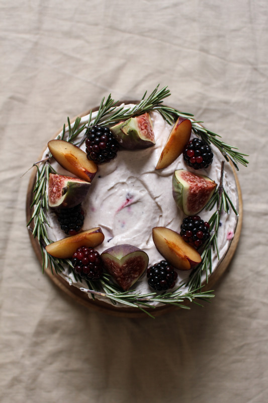 black tea poached plum and fig cake-1-2