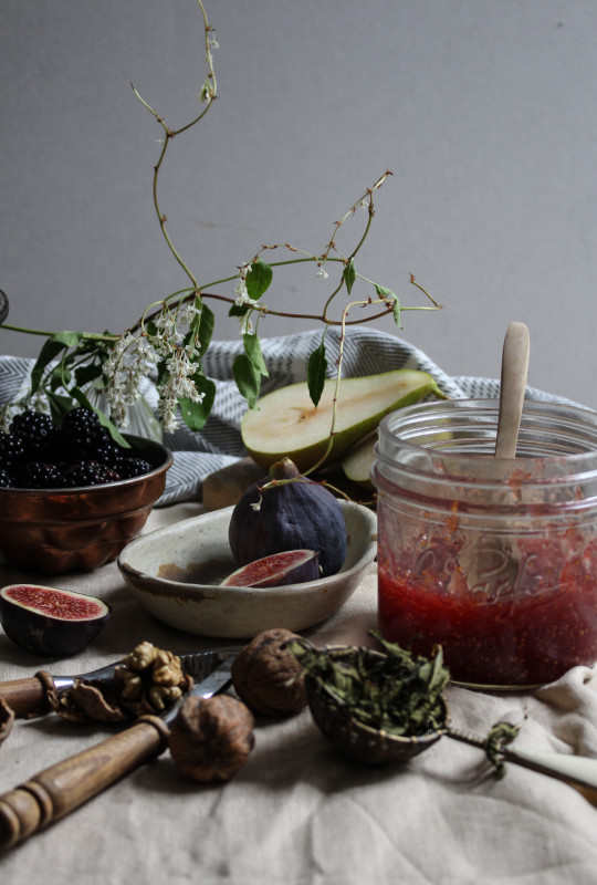 blackberry pear and walnut cake with fig verbina jam-1-10