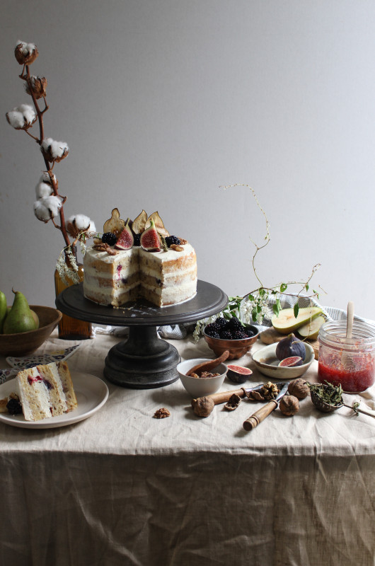 blackberry pear and walnut cake with fig verbina jam-1-16