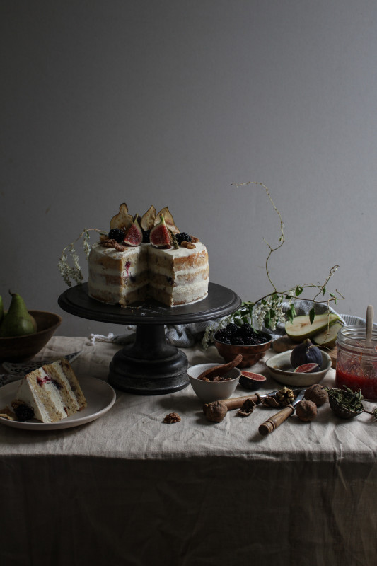 blackberry pear and walnut cake with fig verbina jam-1-6