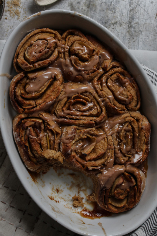 bonfire night spiced apple parkin rolls-1-17