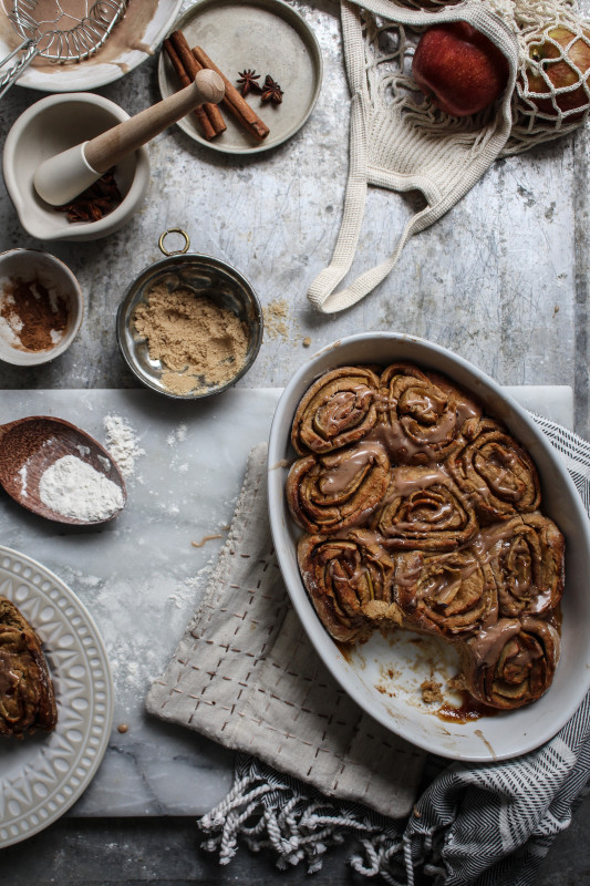 bonfire night spiced apple parkin rolls-1-19