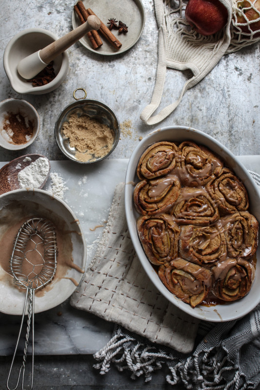 bonfire night spiced apple parkin rolls-1-21