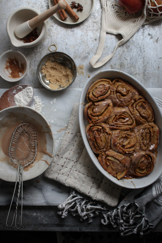 bonfire night spiced apple parkin rolls-1-22