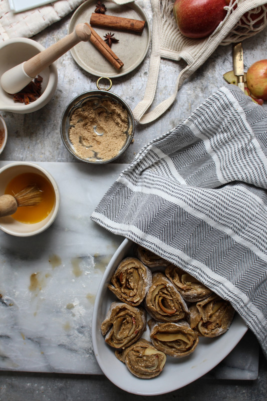 bonfire night spiced apple parkin rolls-1-9