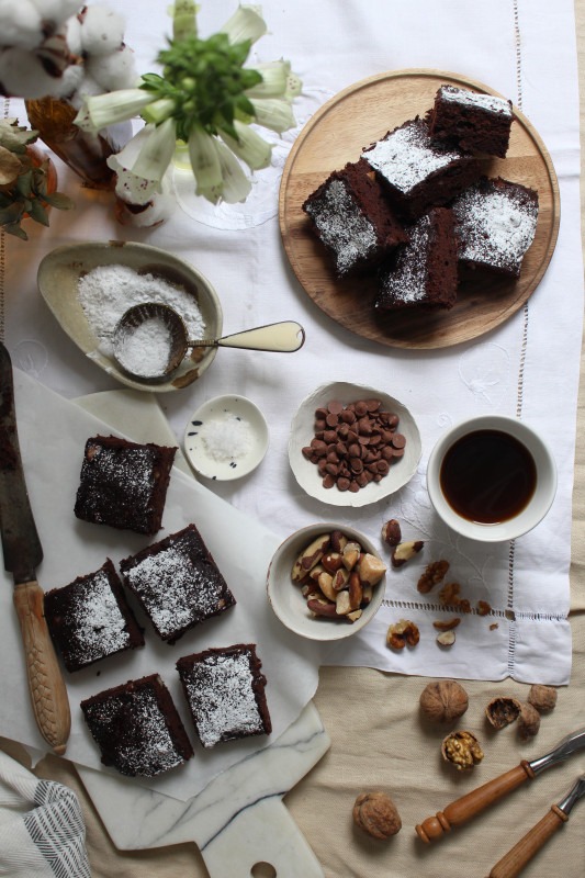 buckwheat brown butter banana brownies-1-17