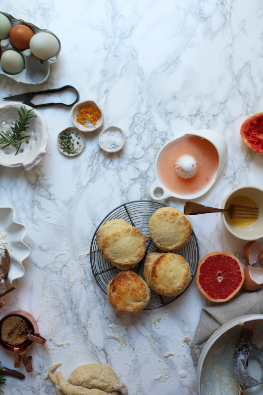 buttermilk grapefruit rosemary scones 2