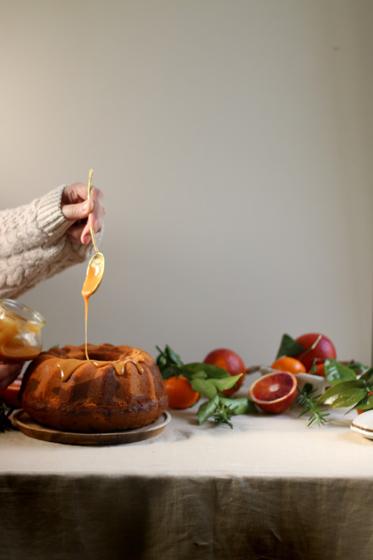 orange rosemary dulce de leche marble cake 4