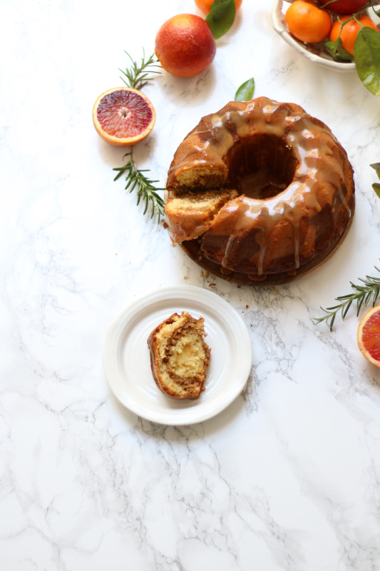 orange rosemary dulce de leche marble cake 6