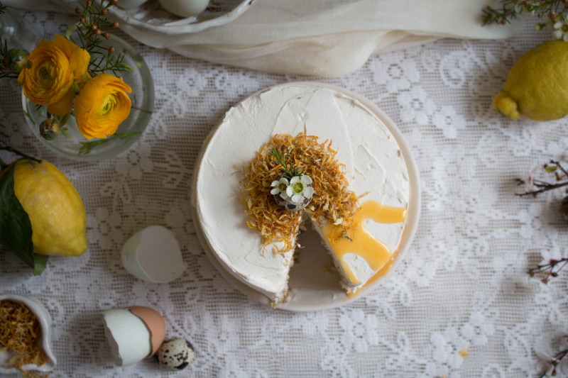 lemon poppy seed cake with honey black tea frosting-1-10