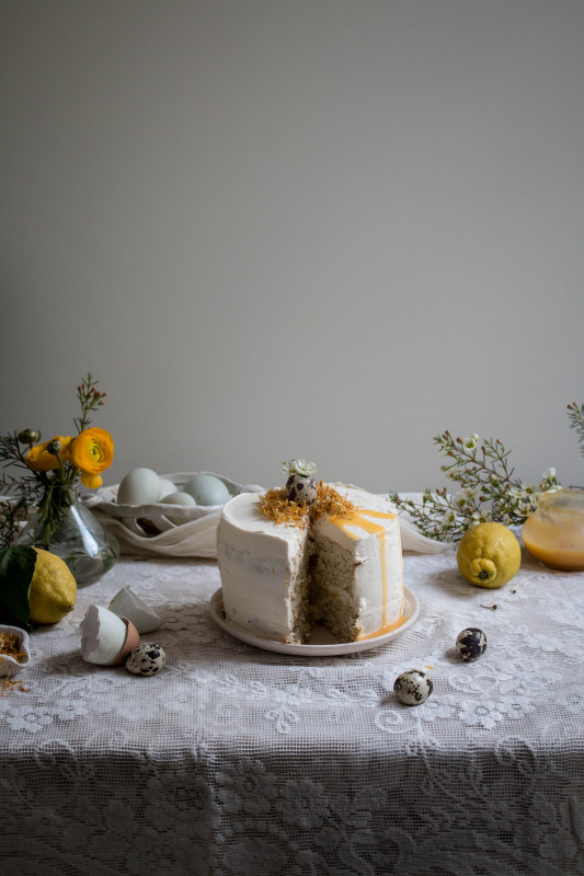 lemon poppy seed cake with honey black tea frosting-1-2