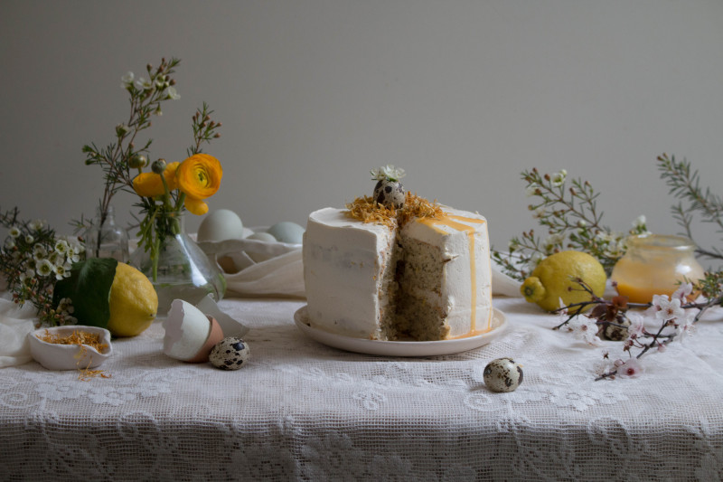 lemon poppy seed cake with honey black tea frosting-1-6