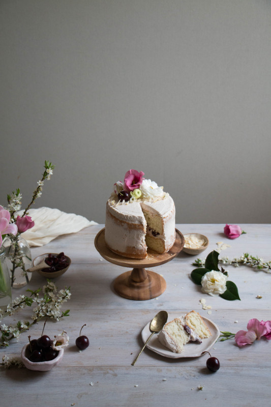 balsamic cherry feather light cake-1-13