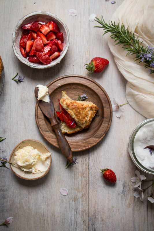 buttermilk scones and strawberries in violet sugar-1-10