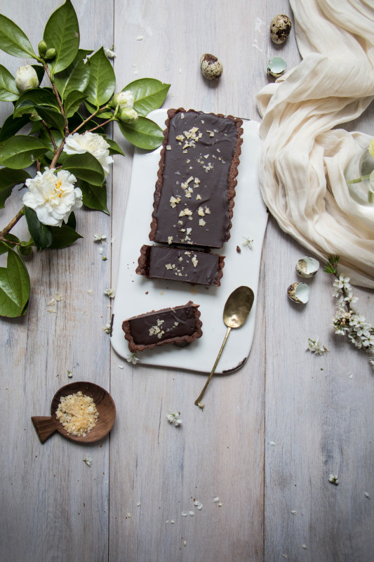 chocolate sesame grapefruit tart-1-3