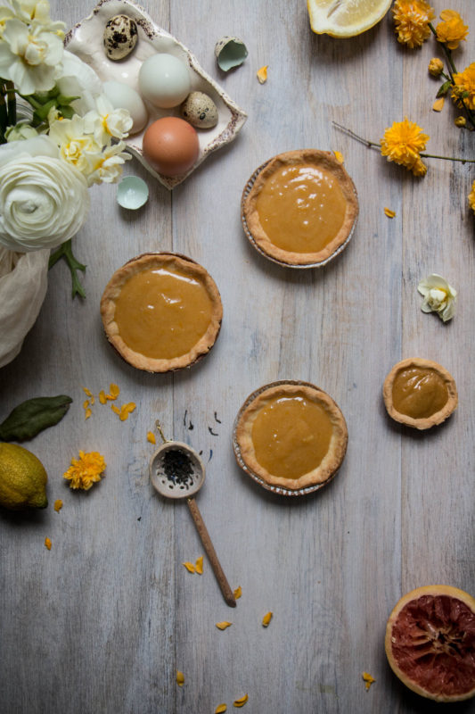 grapefruit lemon earl grey curd tarts -1-3