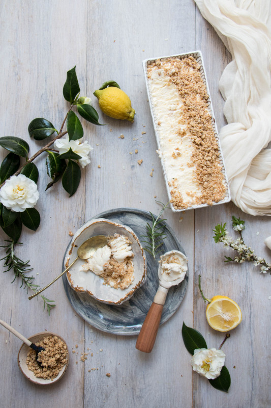 lemon clotted cream icecream with anzac crumble-1-11