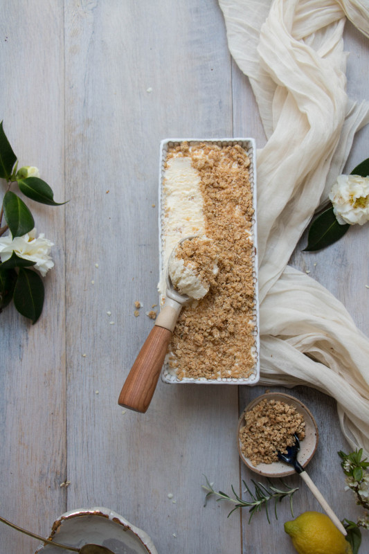 lemon clotted cream icecream with anzac crumble-1-16