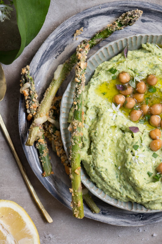 wild garlic asparagus hummus-1-17