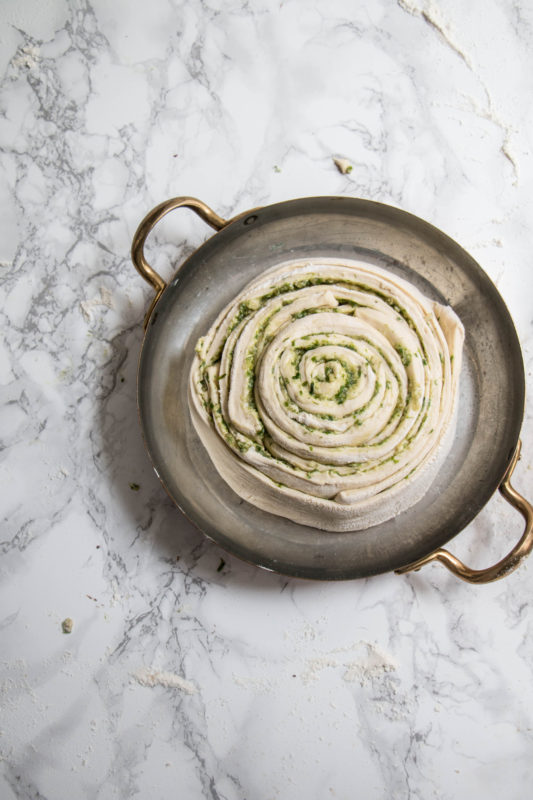 chive pumpkin seed pesto bread-1-10