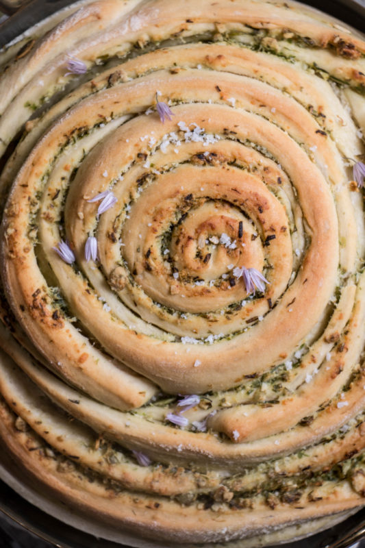 chive pumpkin seed pesto bread-1-6