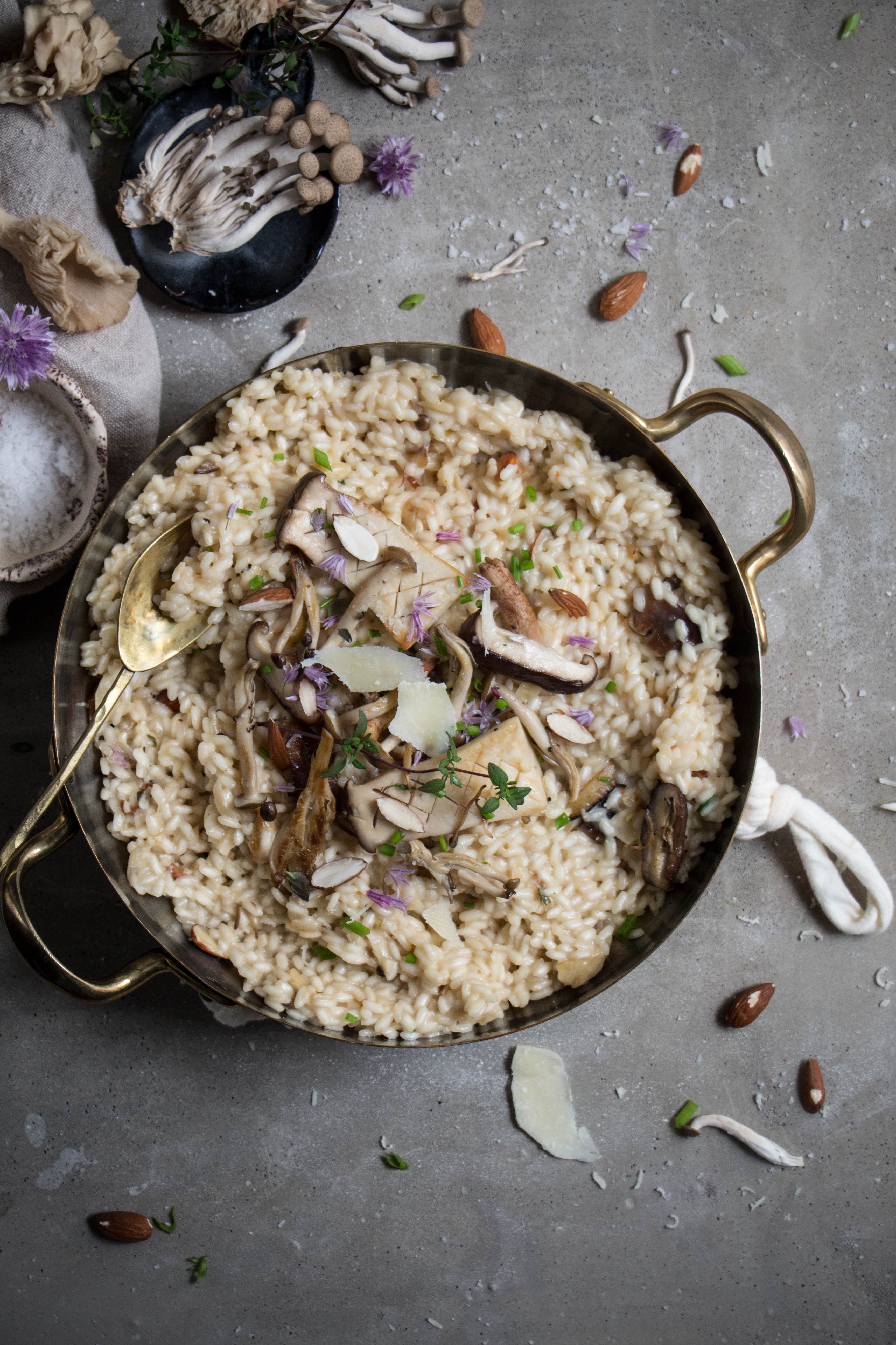 wild mushroom risotto - twigg studios