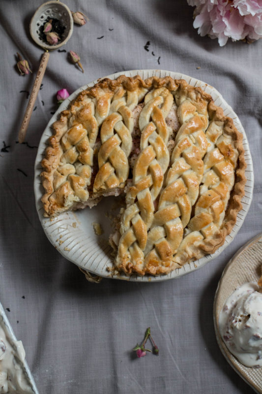 peach tea pie and rose icecream-1-16