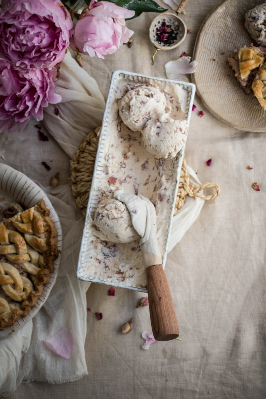 peach tea pie and rose icecream-1-31