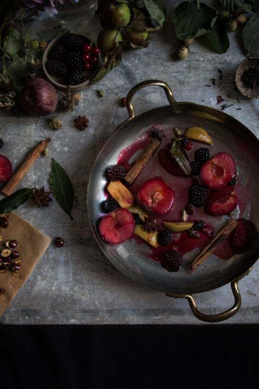 earl grey icecream with spiced fruit-1-5-1