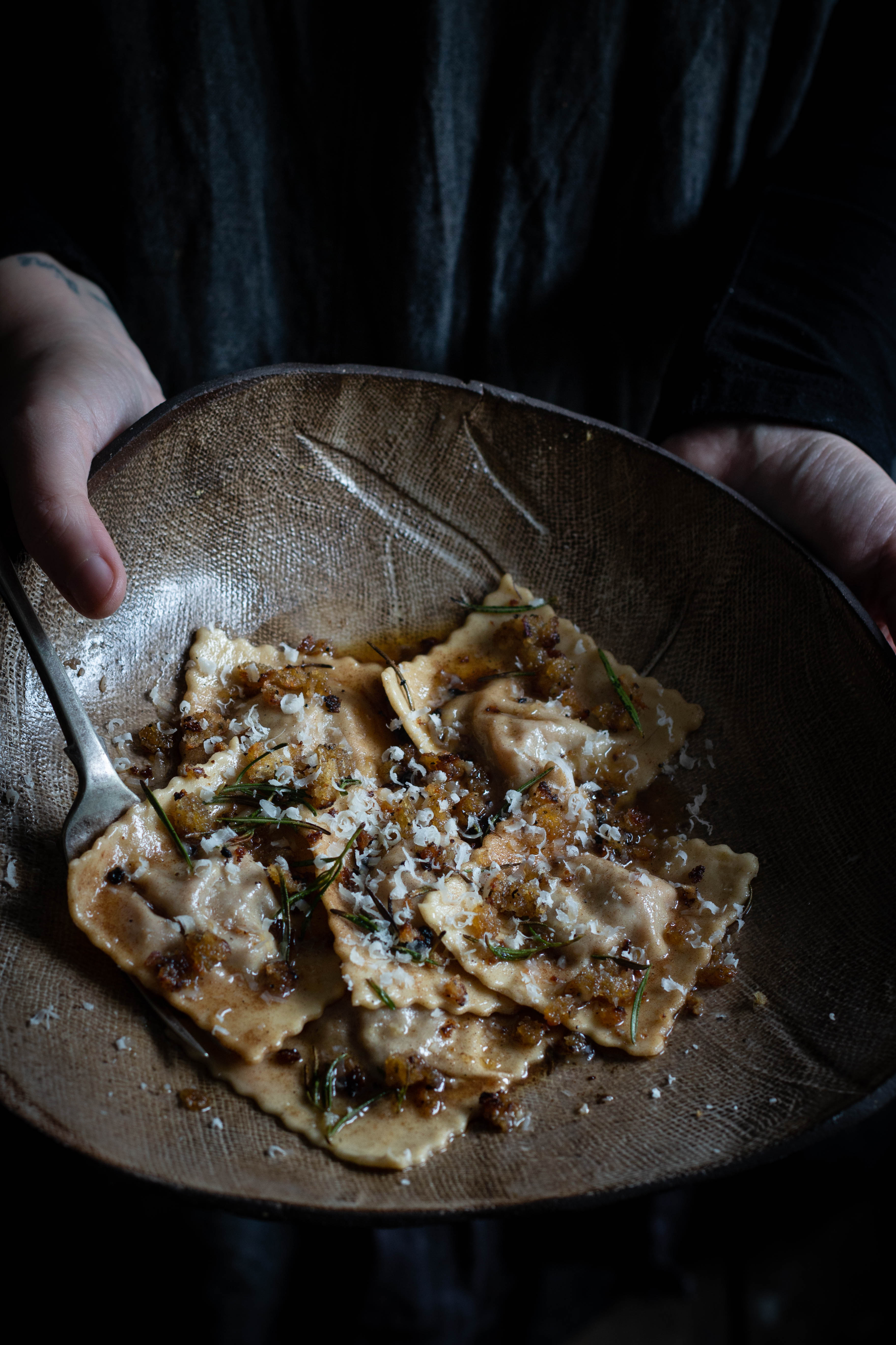 Braised lamb ravioli and wine pairing suggestions 