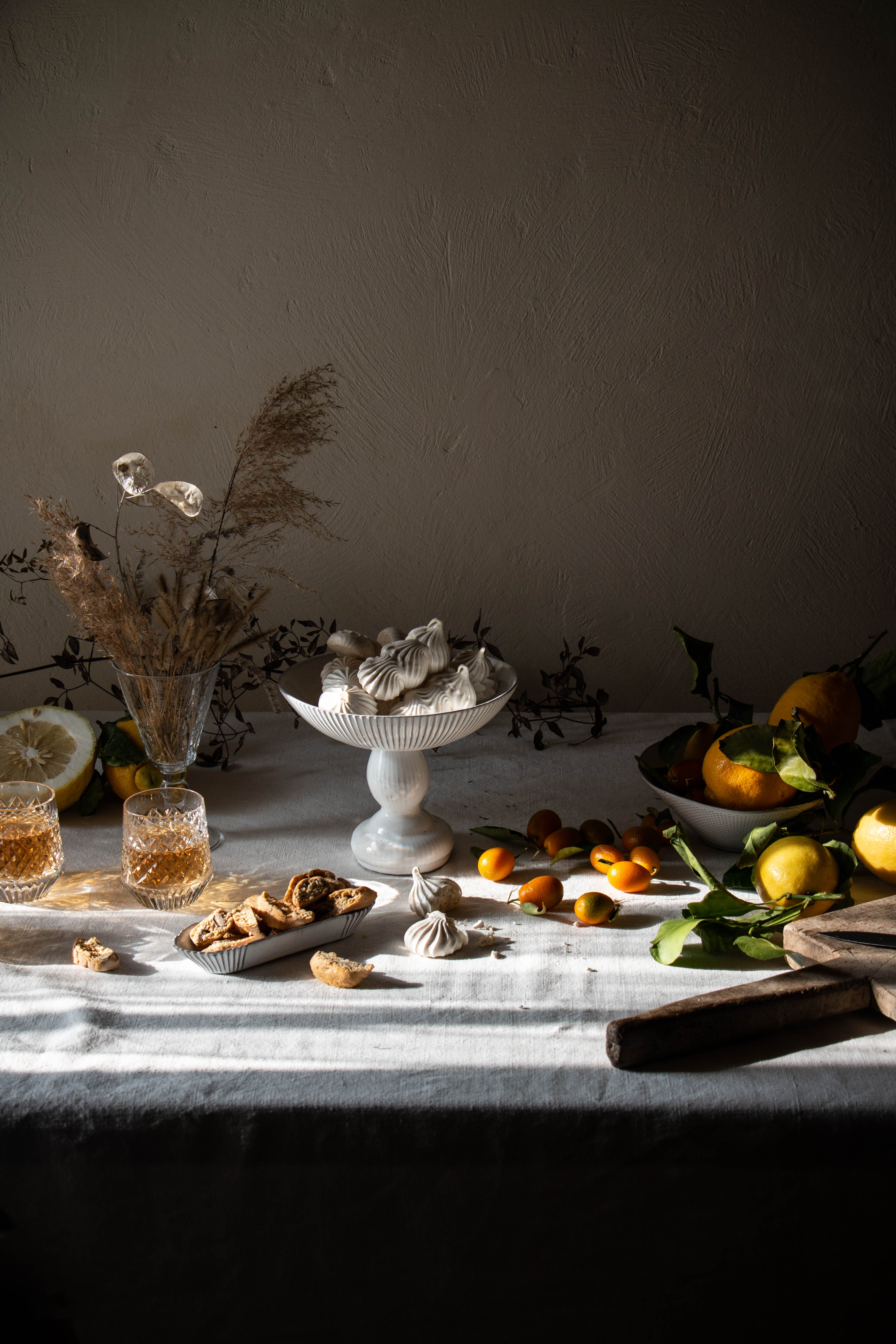 still life photography citrus