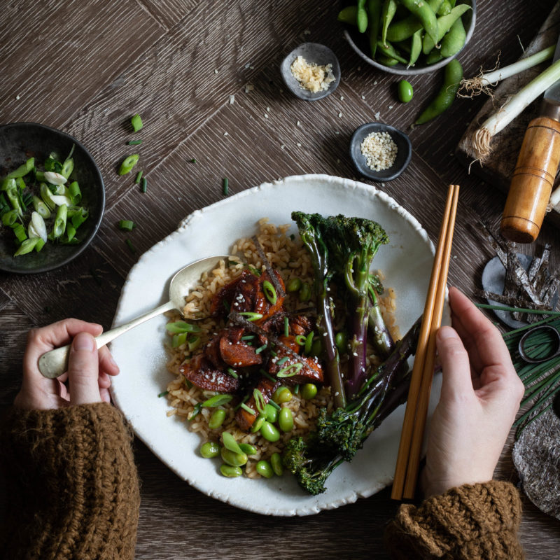 chicken teriyaki rice bowl