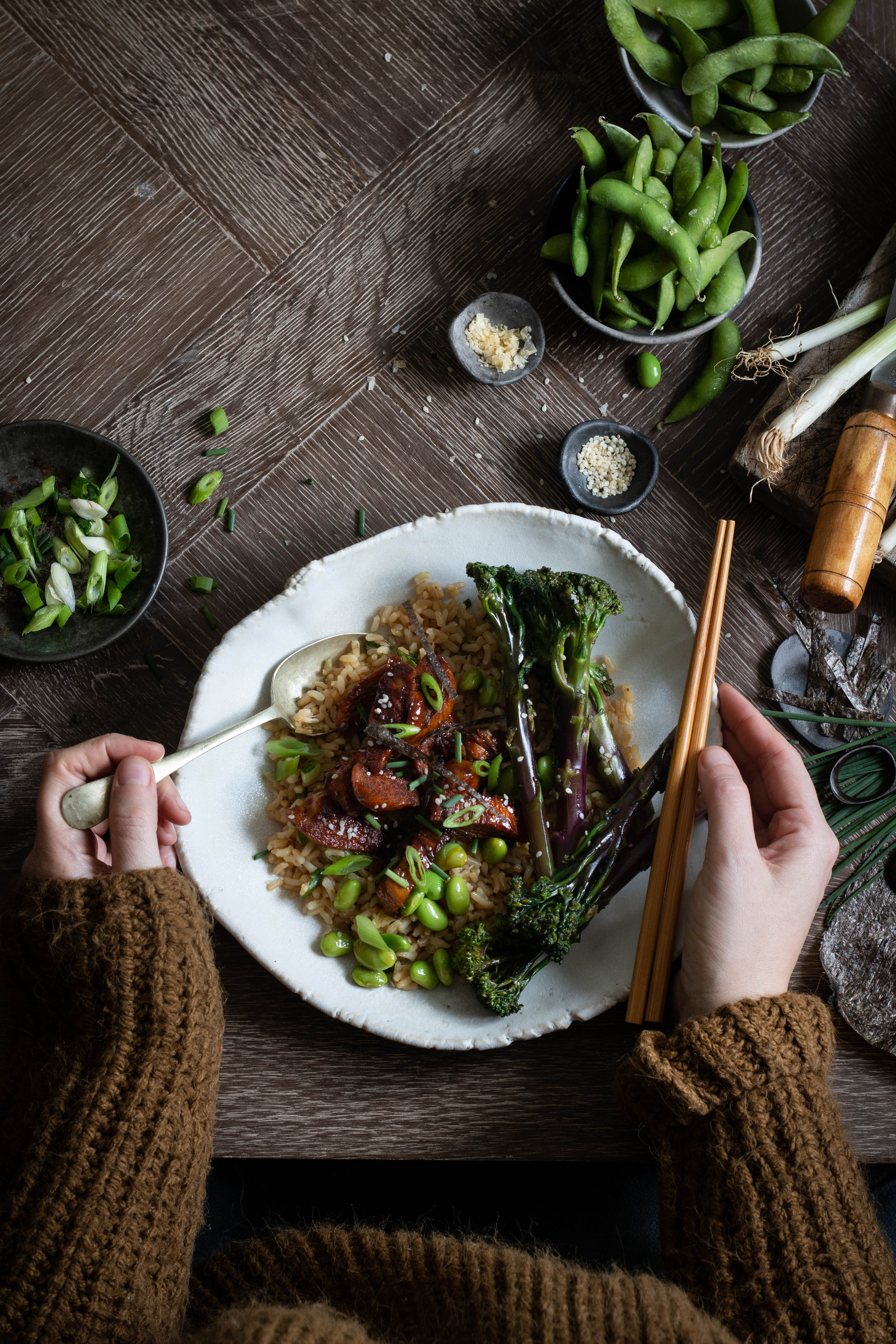 chicken teriyaki rice bowl