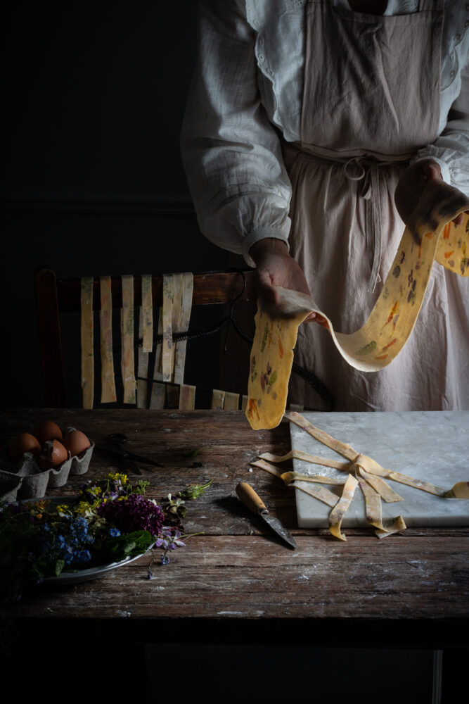 flower herb pasta