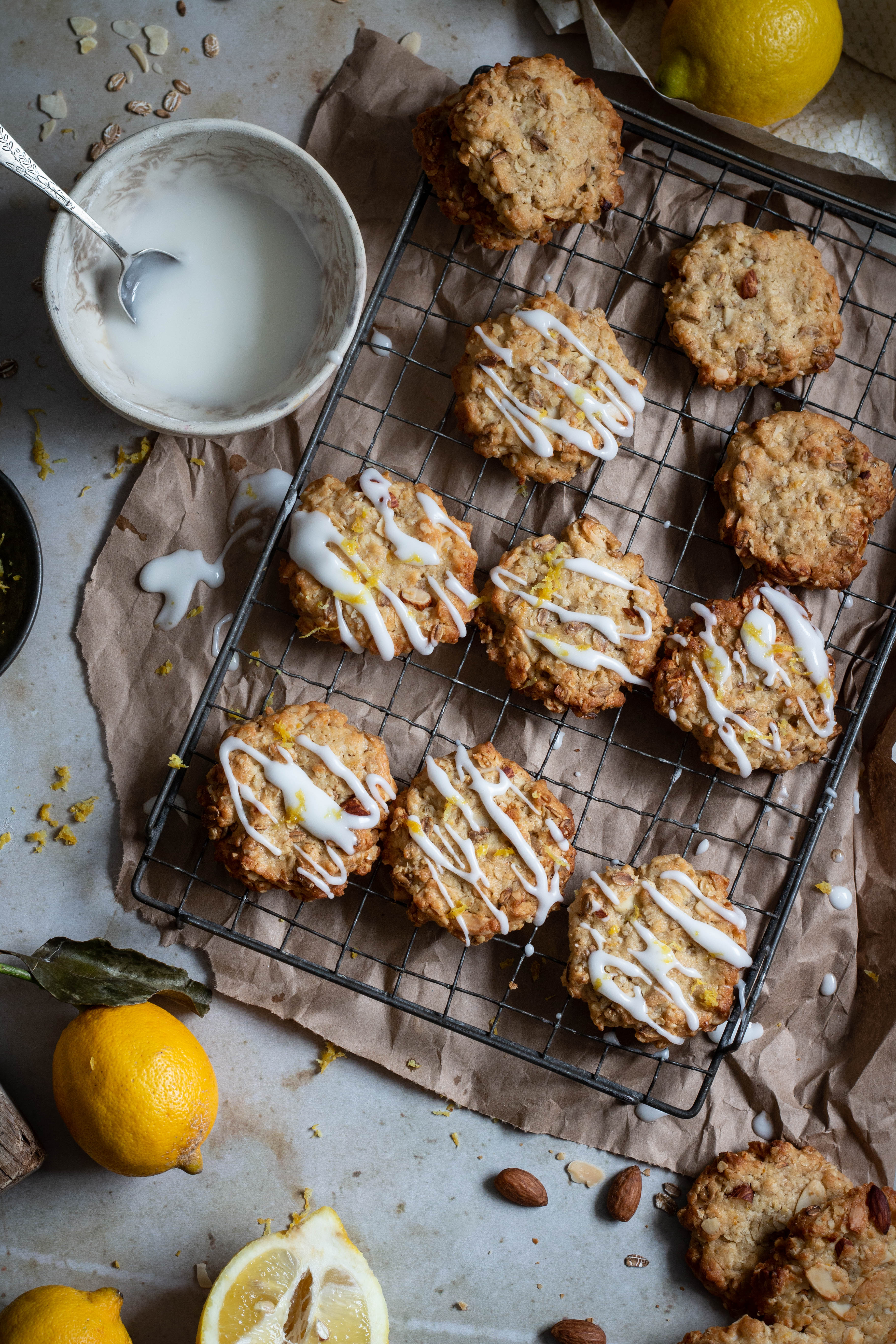 lemon oatmeal cookies