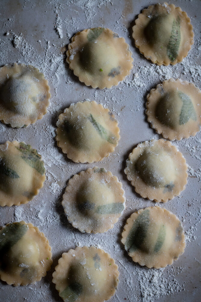 herb pasta dough ravioli